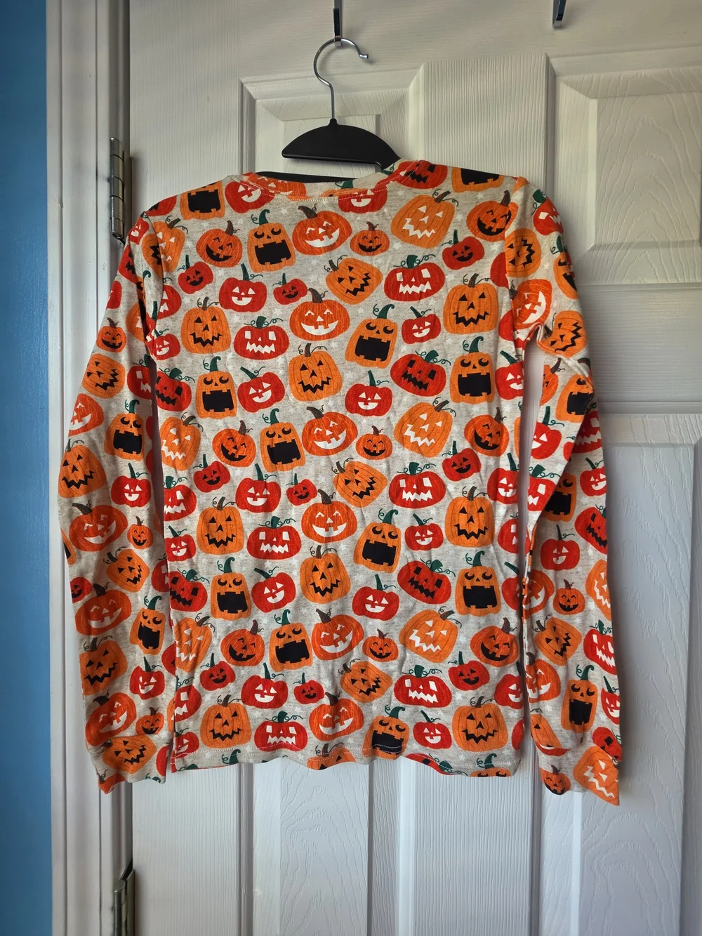 The Children's Place Orange Pumpkin Print Pajama Set Size 16